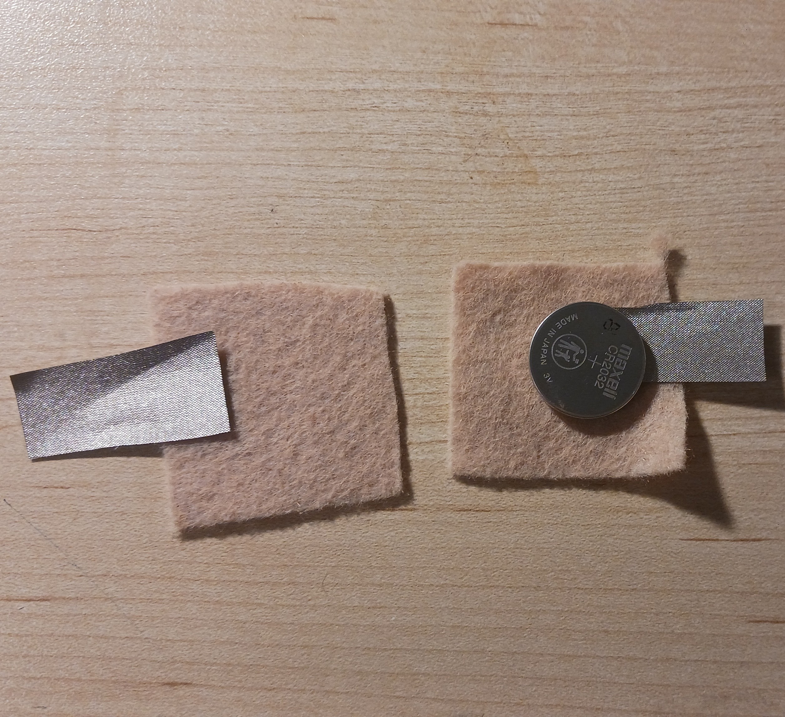 Process of constructing a battery holder - Step 2