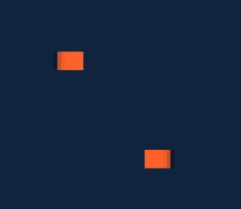 Iteration on code provided in class, added one shape that moves opposite to users input
