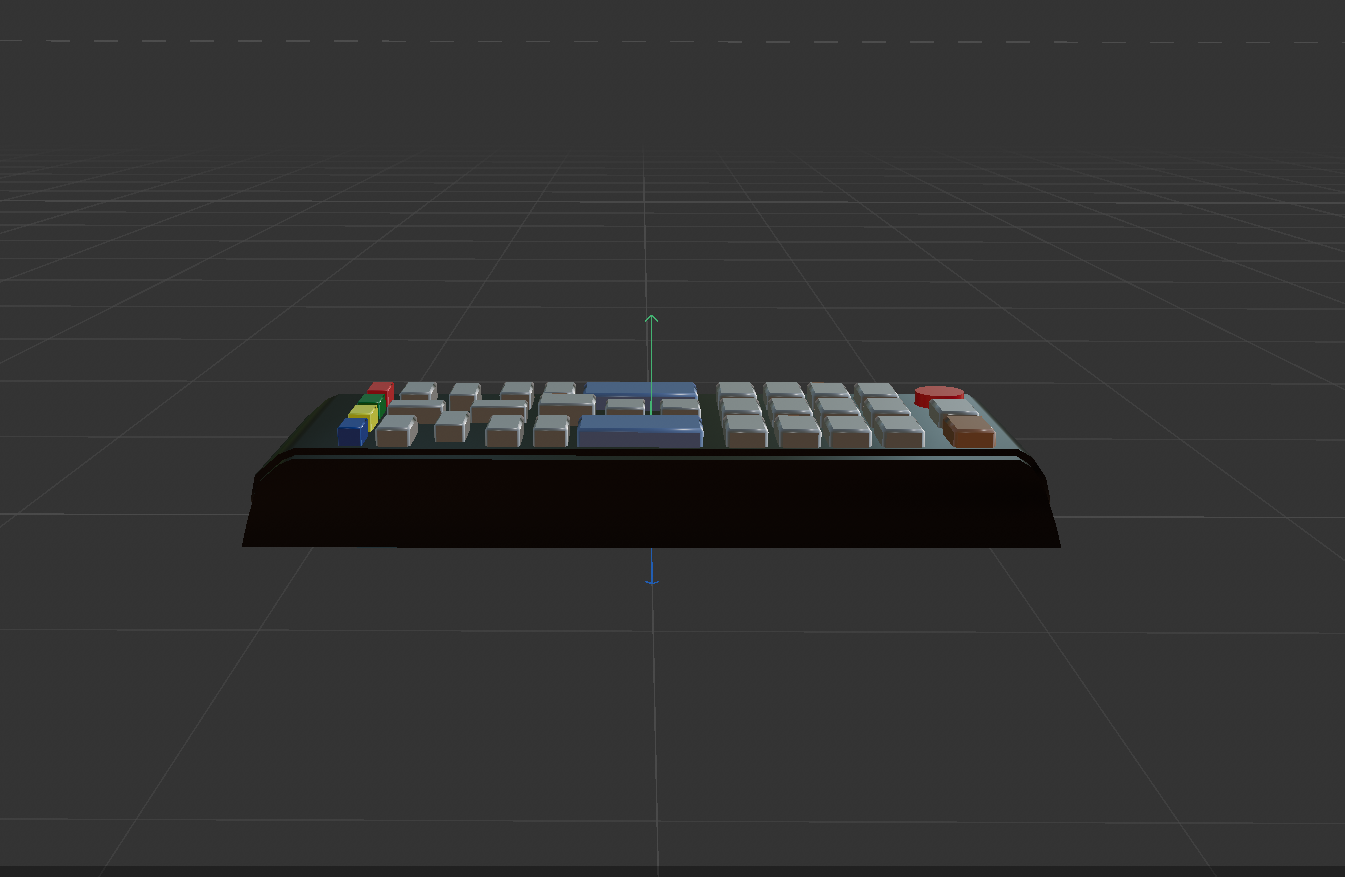 Side view of remote control model