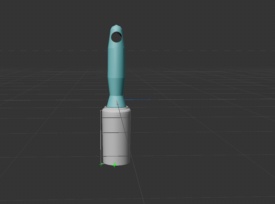 Front view of lint roller model