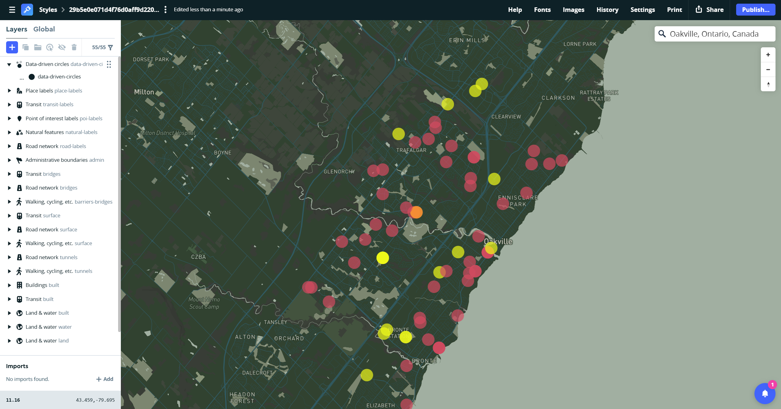 Breaking and entering pver the past 80 days in Oakville