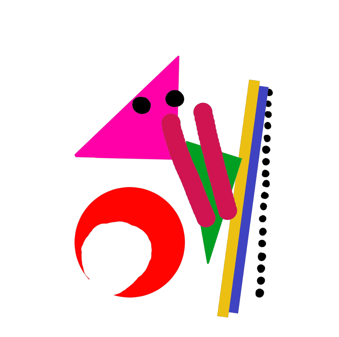 Data protrait representing age, country of origin, singing habits, personality type, phone, best time to get ideas and years spent in college